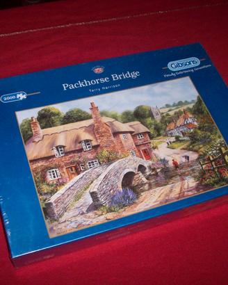 Gibsons Puzzle 2000 Packhorse Bridge UK G8005