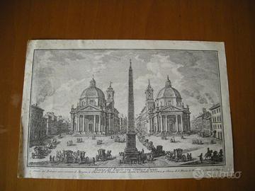 Stampa su carta fine cm. 31,5 x 21 autore G. Vasi