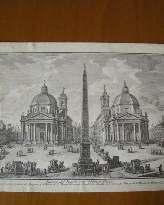 Stampa su carta fine cm. 31,5 x 21 autore G. Vasi