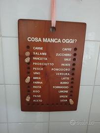 Lista spesa in legno vintage
