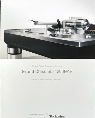 Brochure Technics SL 1200 GAE LTD