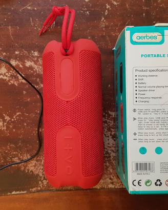 Speaker portatile bluetooth con radio FM