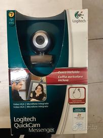Videocamera x Pc con cuffia Auricolare Logitech