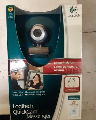 Videocamera x Pc con cuffia Auricolare Logitech