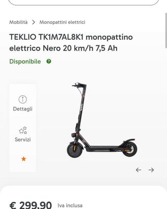 Monopattino elettrico Teklio