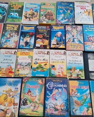 Lotto 46 VHS Videocassette originali disney, film