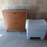 Scarpiera e sgabello Ikea 