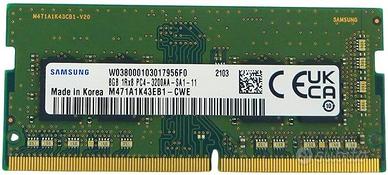 RAM DDR4 SODIMM 8GB 3200MHZ