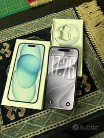 iPhone 15 128 gb con scatola originale e cavo