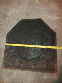 Piastra per camino antica