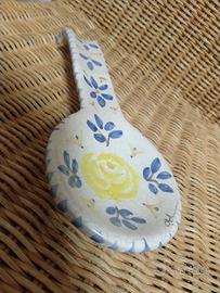 Sicilia Ceramica Poggia mestolo in blu