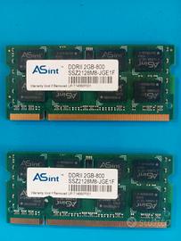 RAM sodimm ddr2  4gb 800mhz