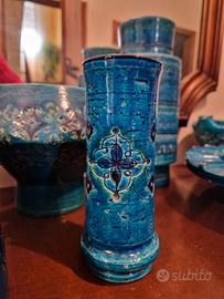 Vasetto 6/8 Rimini Blu -Aldo Londi-Bitossi anni 60