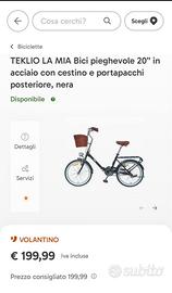 Bici pieghevole 20