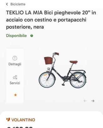 Bici pieghevole 20