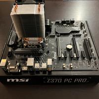 intel i5 8600 + RAM 16GB ddr4 + msi Z370 pc pro