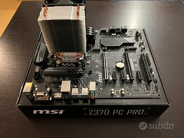 intel i5 8600 + RAM 16GB ddr4 + msi Z370 pc pro