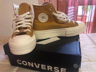 Converse platform hotsell bianche usate