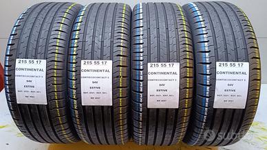 4 GOMME 215 55 17 CONTINENTAL RIF4697