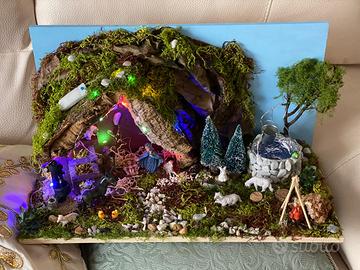 Presepe artigianale completo
