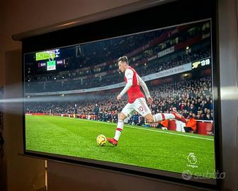 Schermo motorizzato per proiettore + 100 pollici