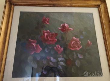 Dipinto olio su tela Rose