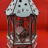 Lanterna Natalizia in legno