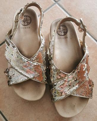 sandali Guess dorati con payette Misura  38