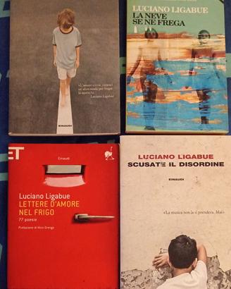 set di 4 libri romanzi Luciano ligabue 