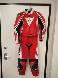  Tuta in pelle dainese 2 pezzi  da donna taglia S