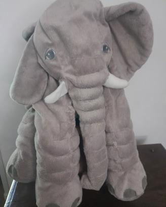 Elefante Peluche Gigante 60cm - Cuscino Morbido