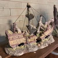 Relitto Nave per acquari + 2 omaggi