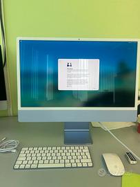 Imac 24 Purple M3/8gb/256gb Garanzia 1 anno