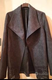 Giacca pelle scamosciata