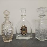 bottiglie in cristallo molato 