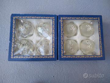 palline Natale in vetro soffiato vintage