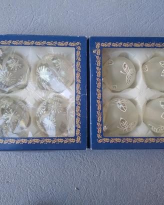 palline Natale in vetro soffiato vintage