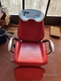 Arredo parrucchiere completo lavatesta specchi lam