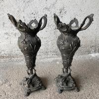 Coppia Vasi Candelabri stile Liberty