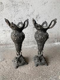 Coppia Vasi Candelabri stile Liberty