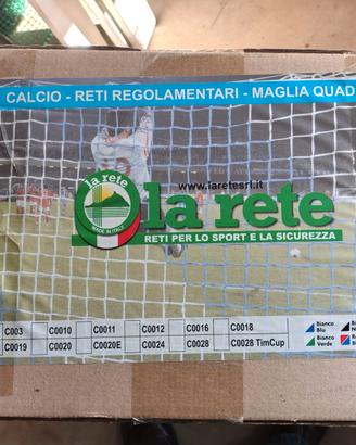 2 Coppie Reti Calcio 11vs11 + 1 rete sfusa