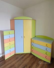 Cameretta Foppapedretti Pinocchio + Armadiotto