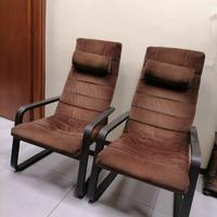 Coppia di poltrone design vintage