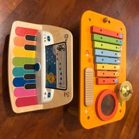 Strumenti musicali legno pianola Hape tavolo Levi