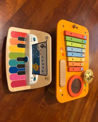 Strumenti musicali legno pianola Hape tavolo Levi