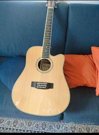 Chitarra acustica 12 corde amplificata
