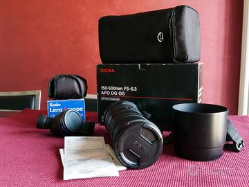 Sigma 150-500 per Canon, adattatore spotting scope