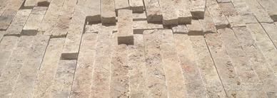 Listelli di Travertino Noce Romano da Rivestim