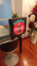 espositore luminoso Coca Cola vintage anni '80
