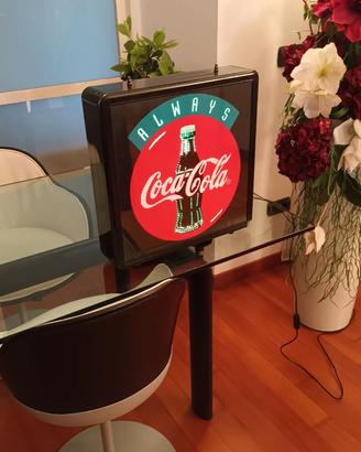 espositore luminoso Coca Cola vintage anni '80